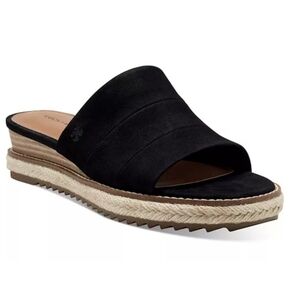 Womens Black Naveen Slide Sandal Wedges Size 7.5 M